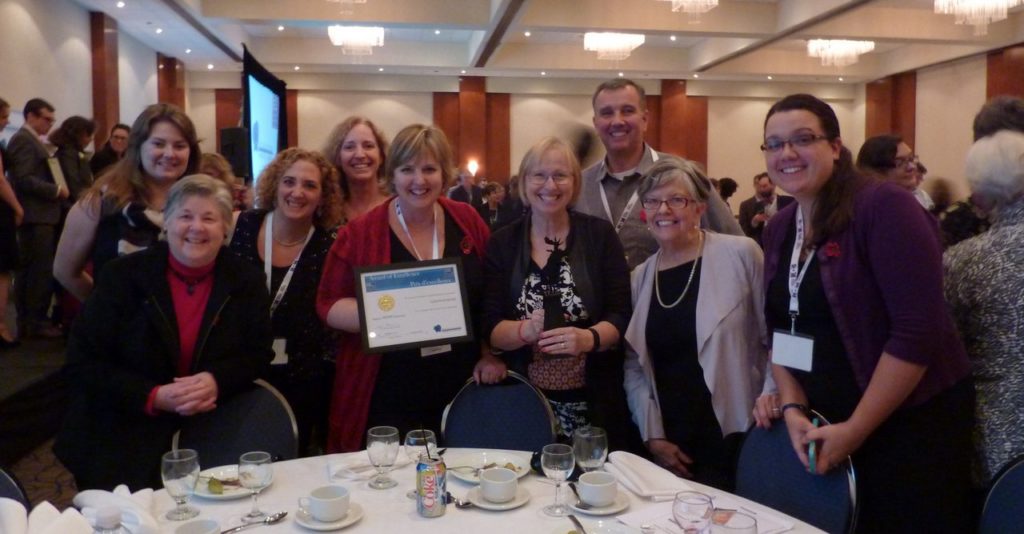 Guelph Museums staff. left, Jessica Gibson, Linda Kearns, Kathleen Wall, Val Harrison, Tammy Adkin, Bev Dietrich, Ken Irvine, Jo Ann Hayter, and Lisette Weber.