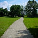 Walkway through Yewholme Park