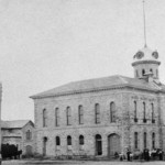 City Hall in 1867 showing the Annex behind the building
