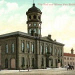 City Hall in 1900 featuring the clock tower