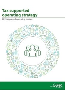 2019 tax supported operating budget cover page