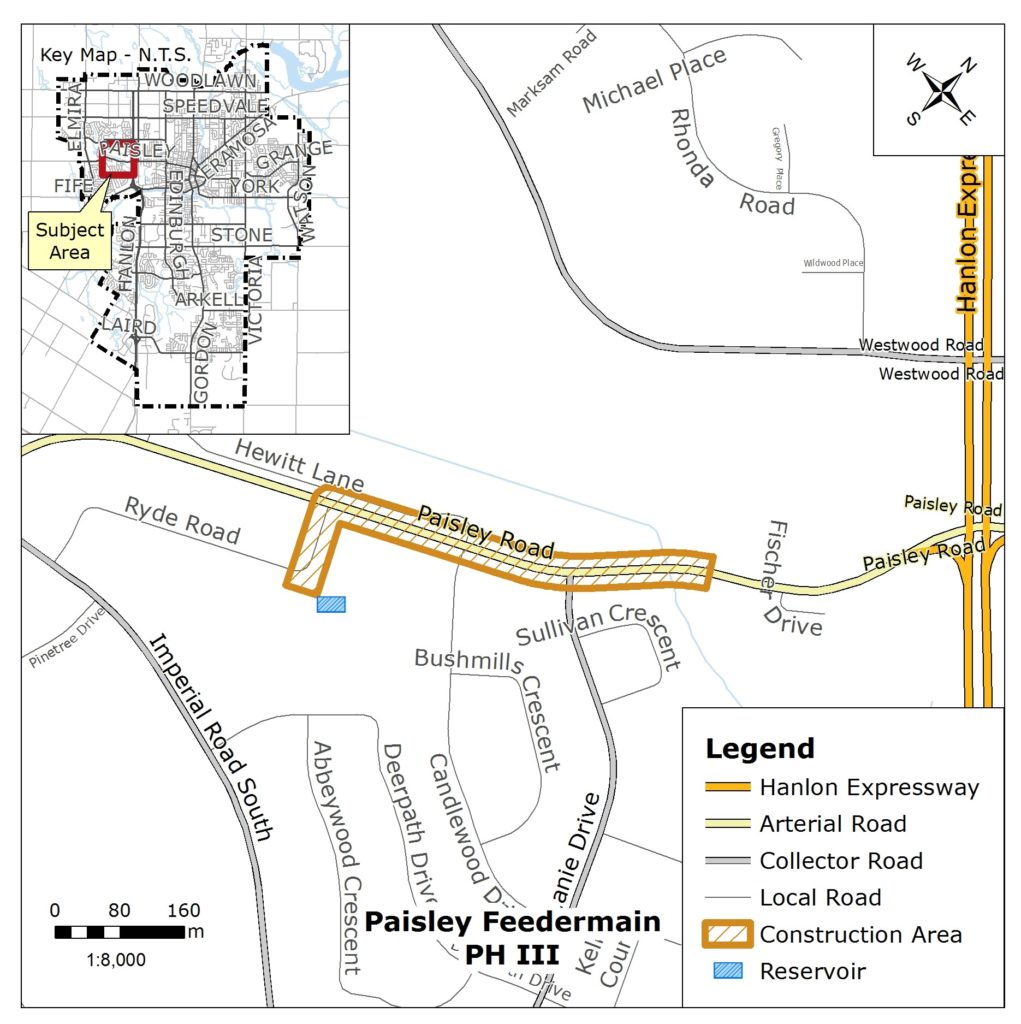 Paisley Feedermain Map