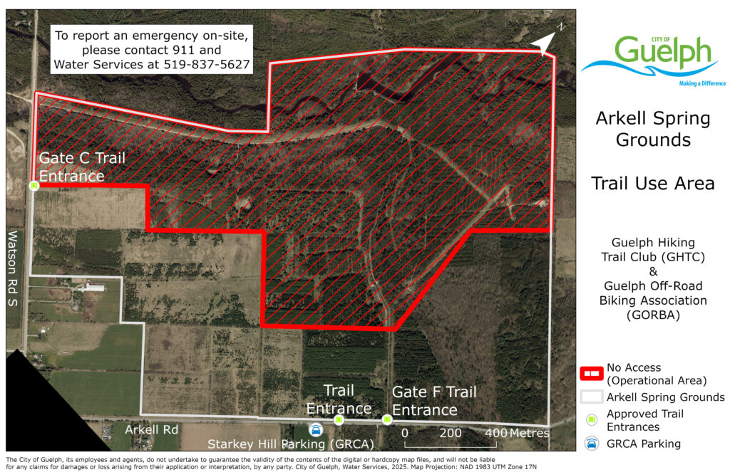 Map of Arkell Spring Grounds