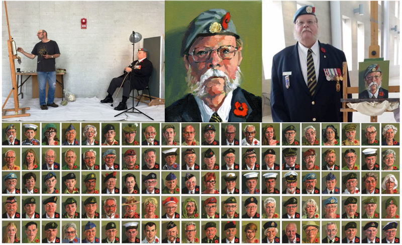 100 Portraits/100 Poppies: Sitting in Remembrance