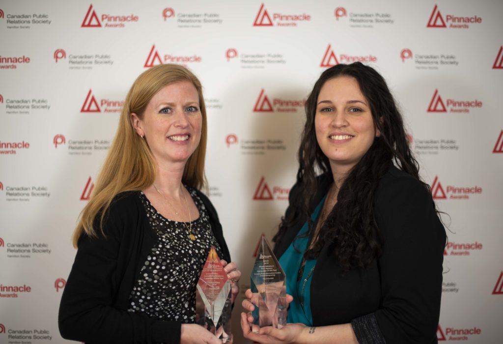 Pinnacle Award winners Michelle Rickard and Katie Burt