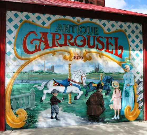 Carousel Mural, Greg Elliott, 2002