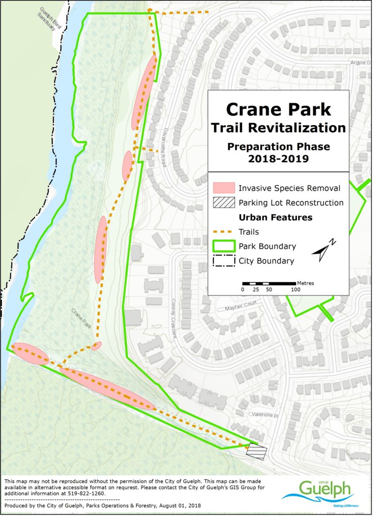 This map can be made available in alternative accessible format on request. Please contact the City of Guelphs GIS group for additional information at 519-822-1260