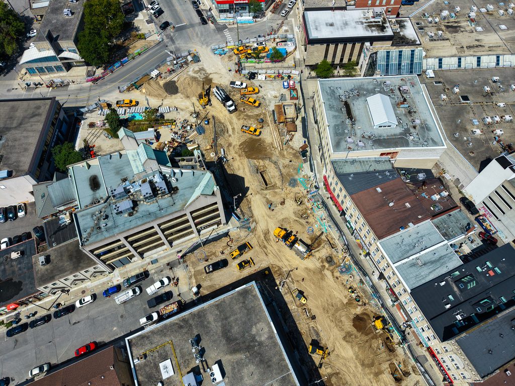 Wyndham Street construction.