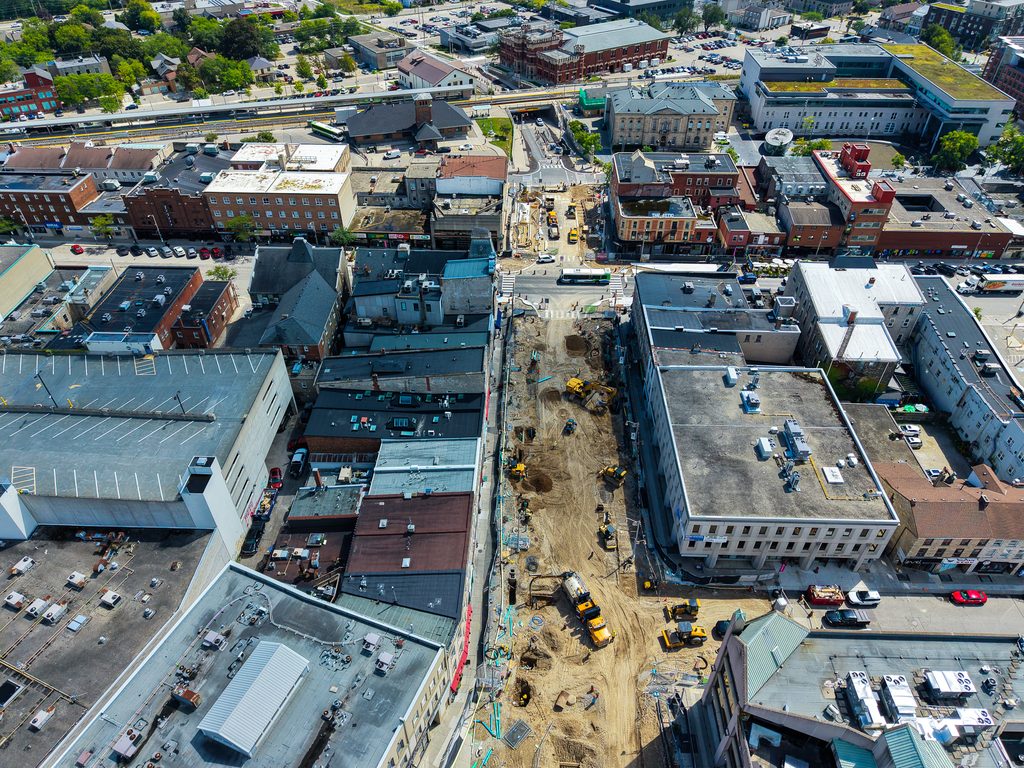 Wyndham Street construction.