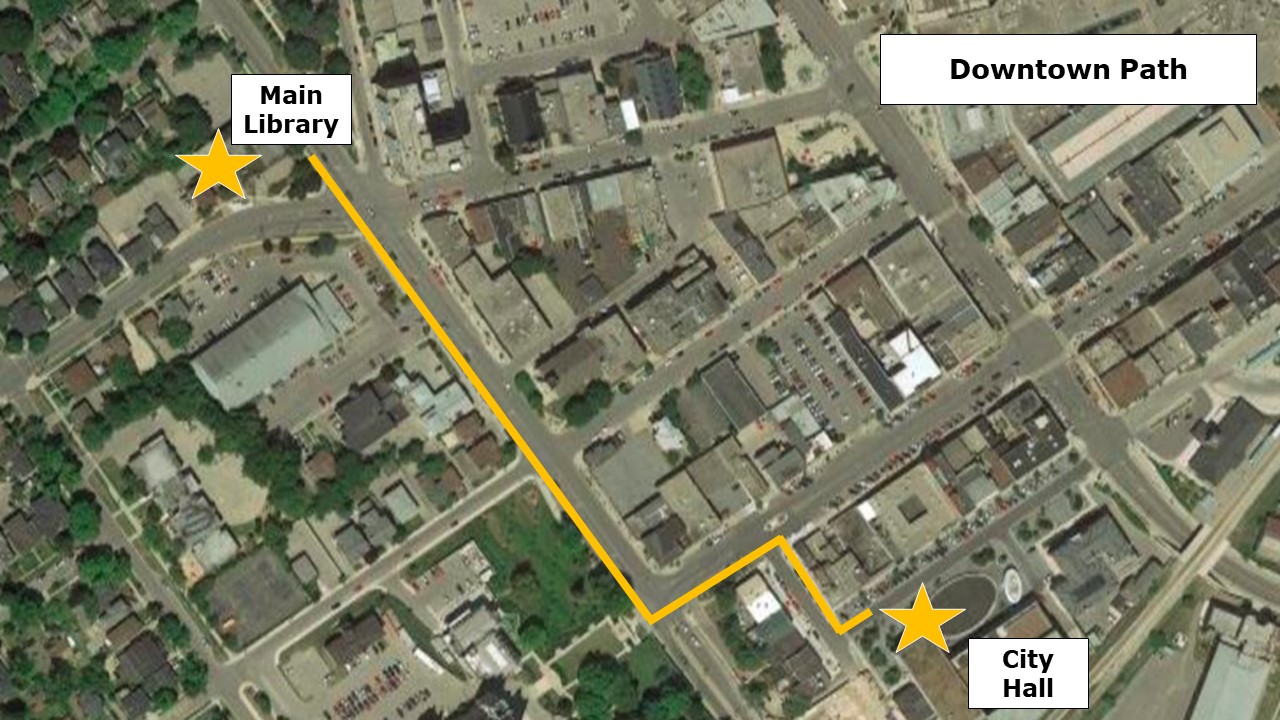 Downtown Path map