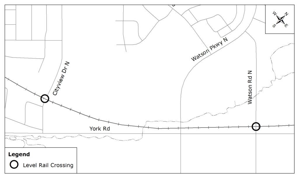 Rail Crossing Study Map B