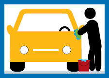 Vehicle washing illustration