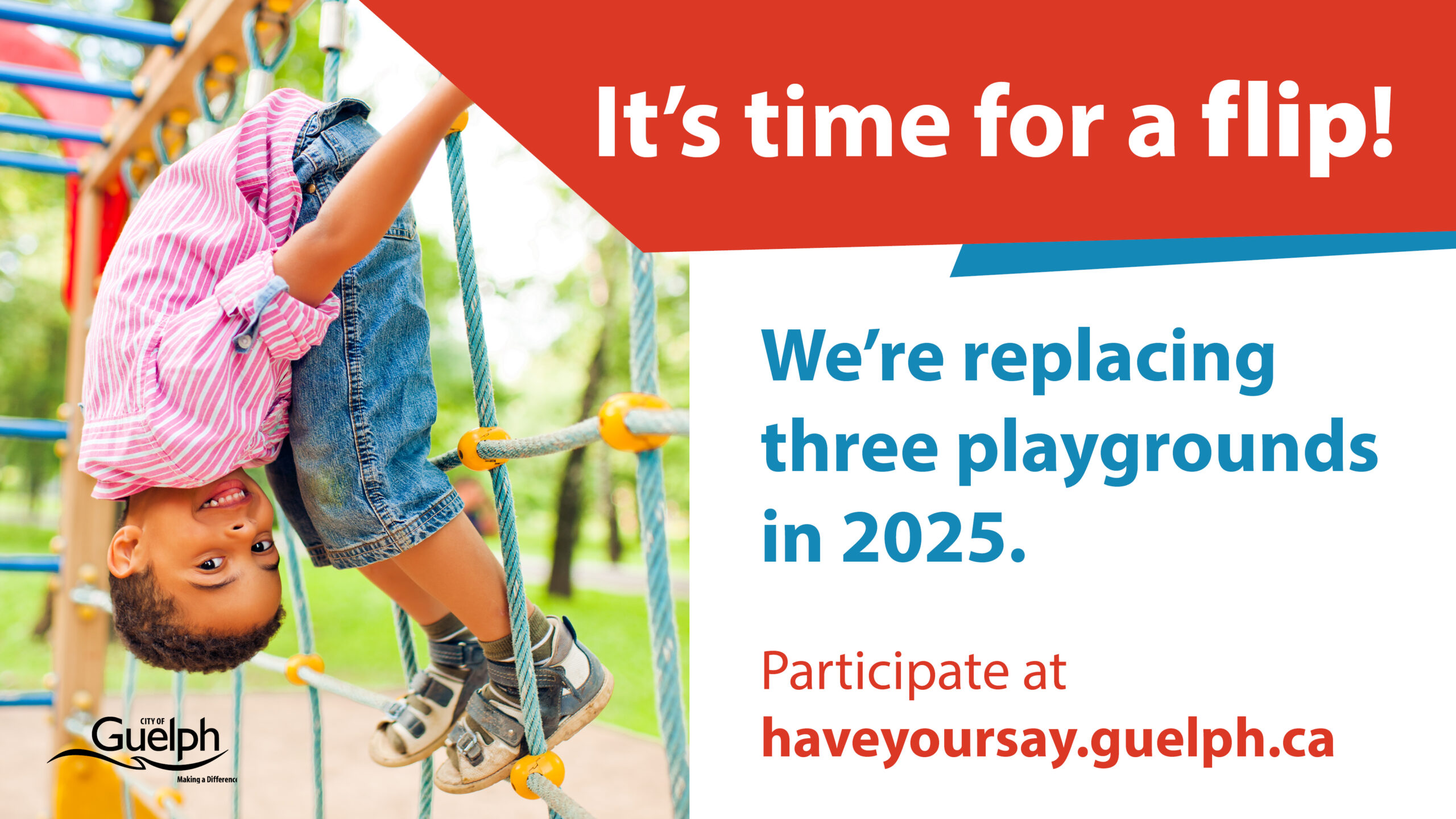 Three City of Guelph playgrounds on track for replacement in 2025