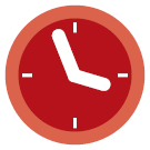 red schedule icon