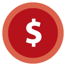 red budget icon