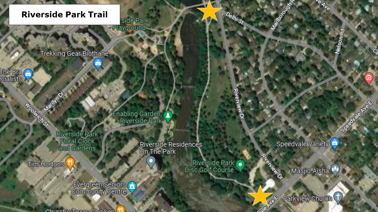 Riverside Park trail map