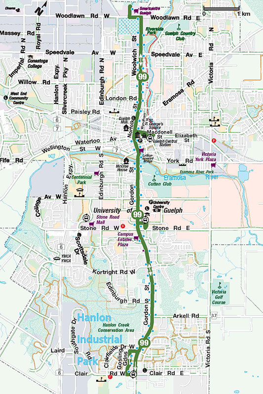 Route 99 map