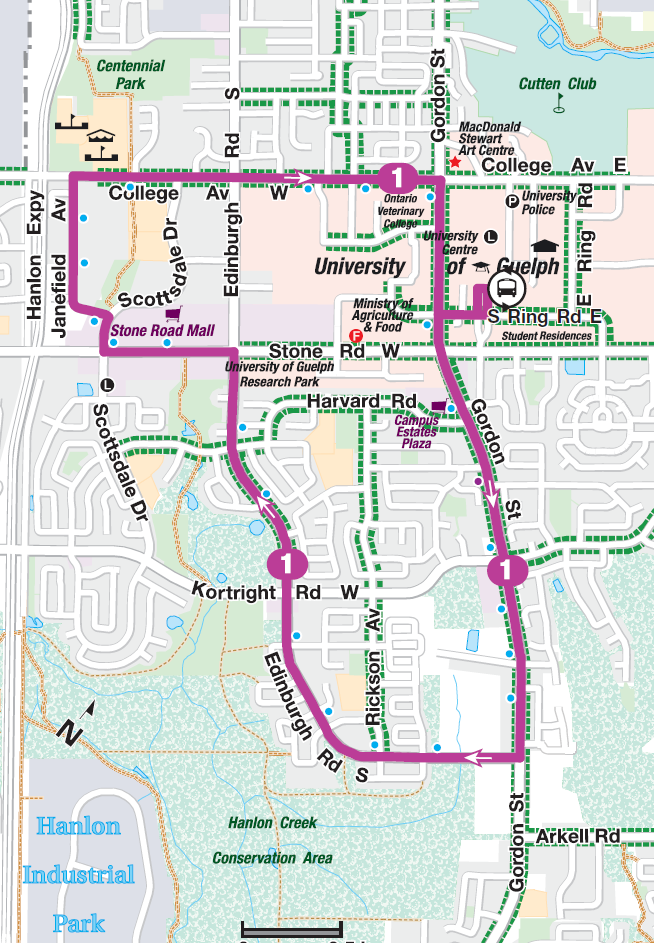 Route 1 map