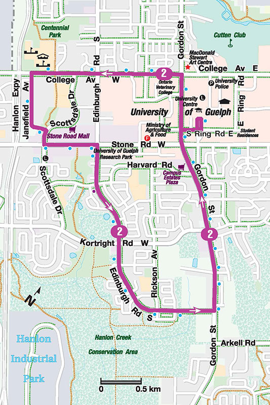 Route 2 map