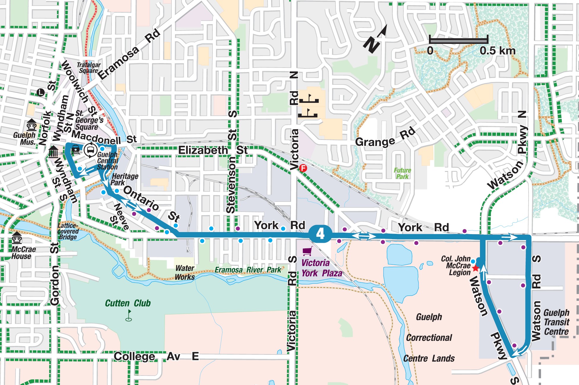 Route 4 map