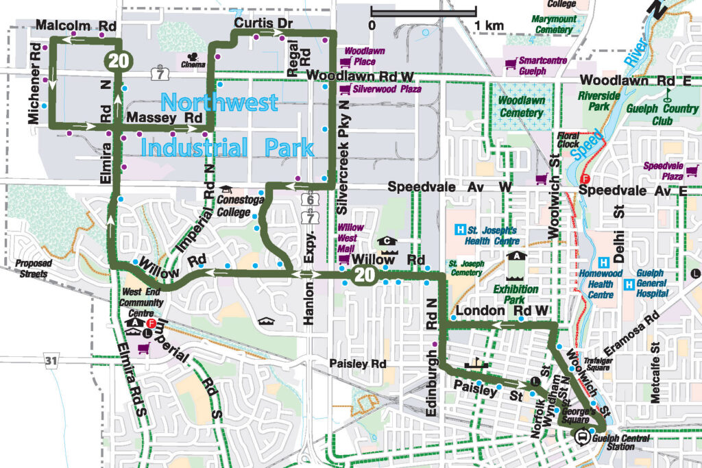 Route 20 map effective Sept 2026