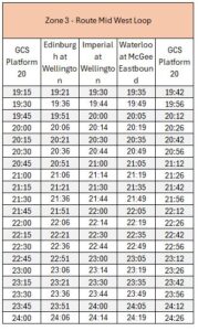 Mid West Schedule
