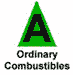Class A Extinguishers Class A Extinguishers - Green triangle with a capital A, ordinary combustibles
