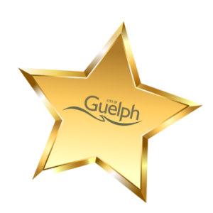 gold star with the City of Guelph logo