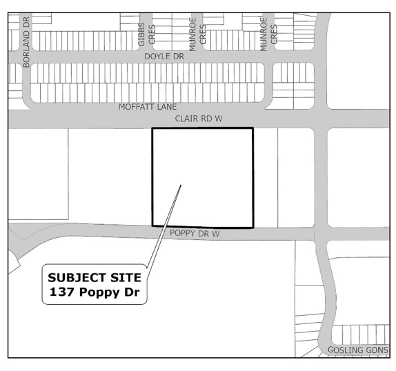 Site map of 137 Poppy Drive