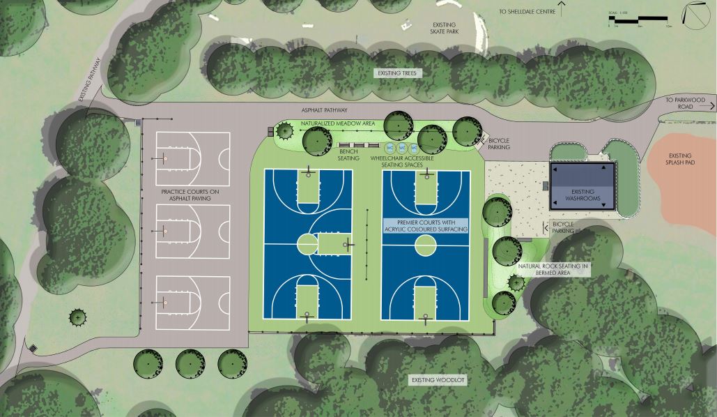 Norm Jary Basketball Complex rendering