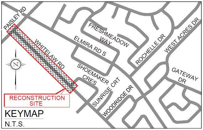 Whitelaw Road reconstruction keymap